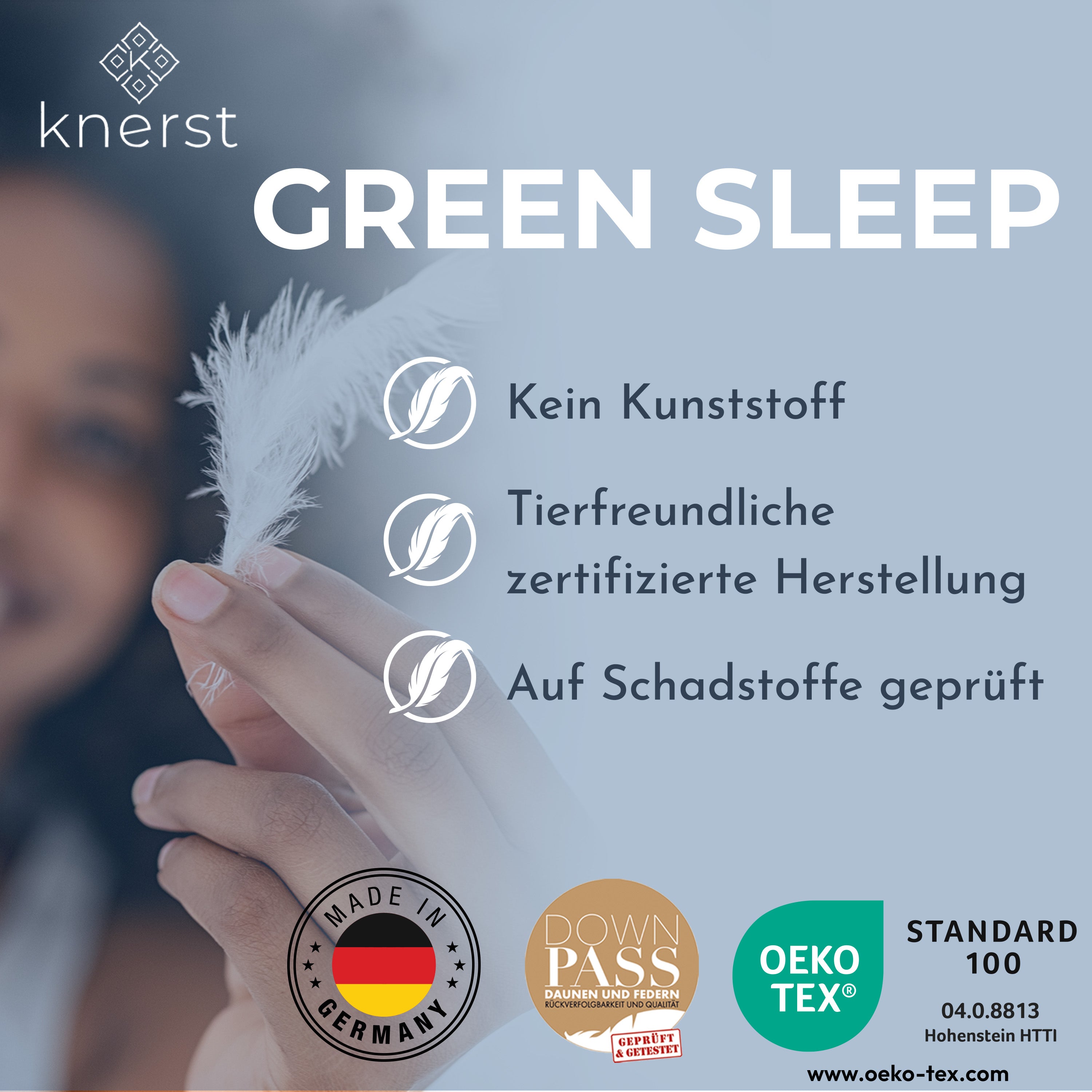 Daunen Bettdecke Hergestellt in Deutschland