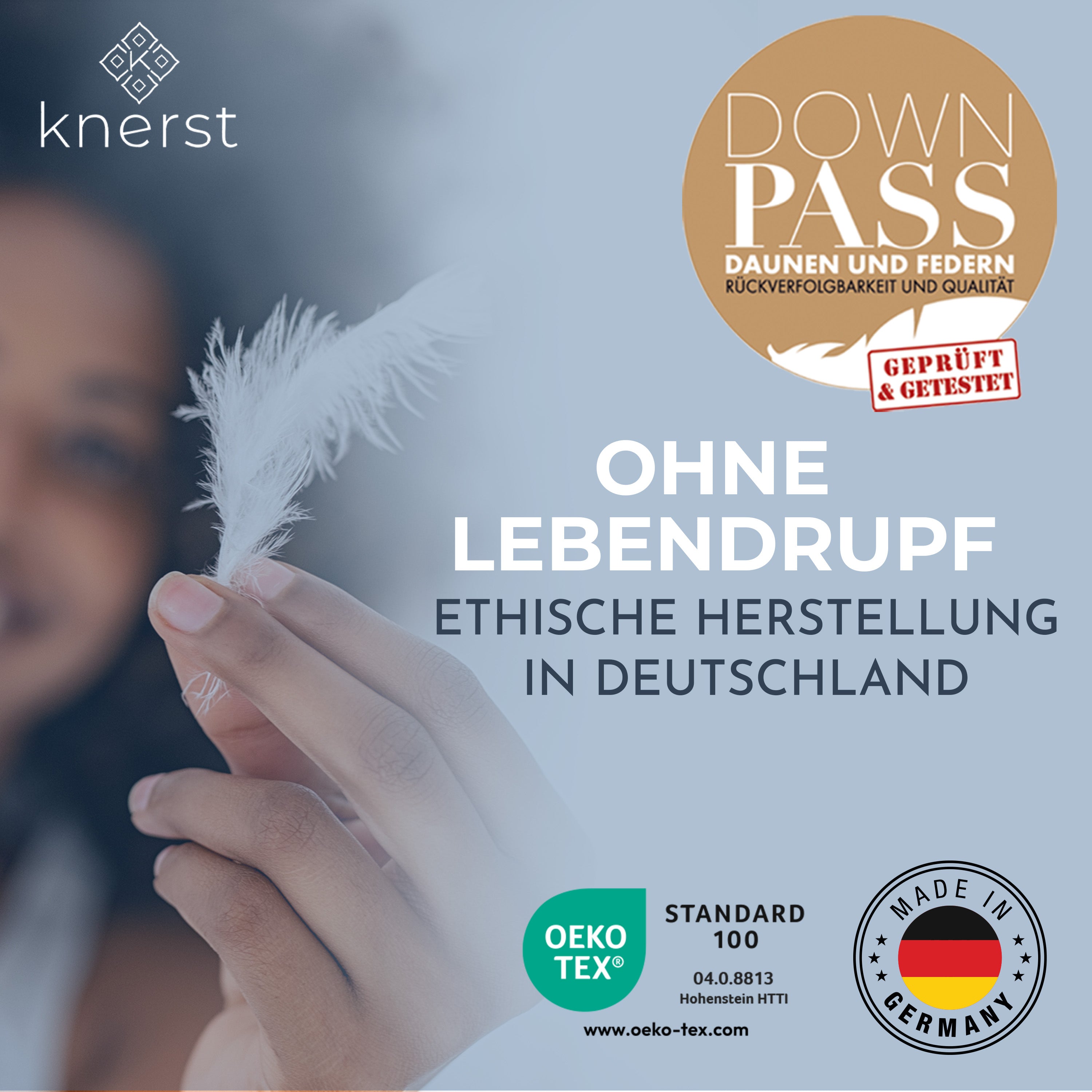 Federkissen Hergestellt in Deutschland