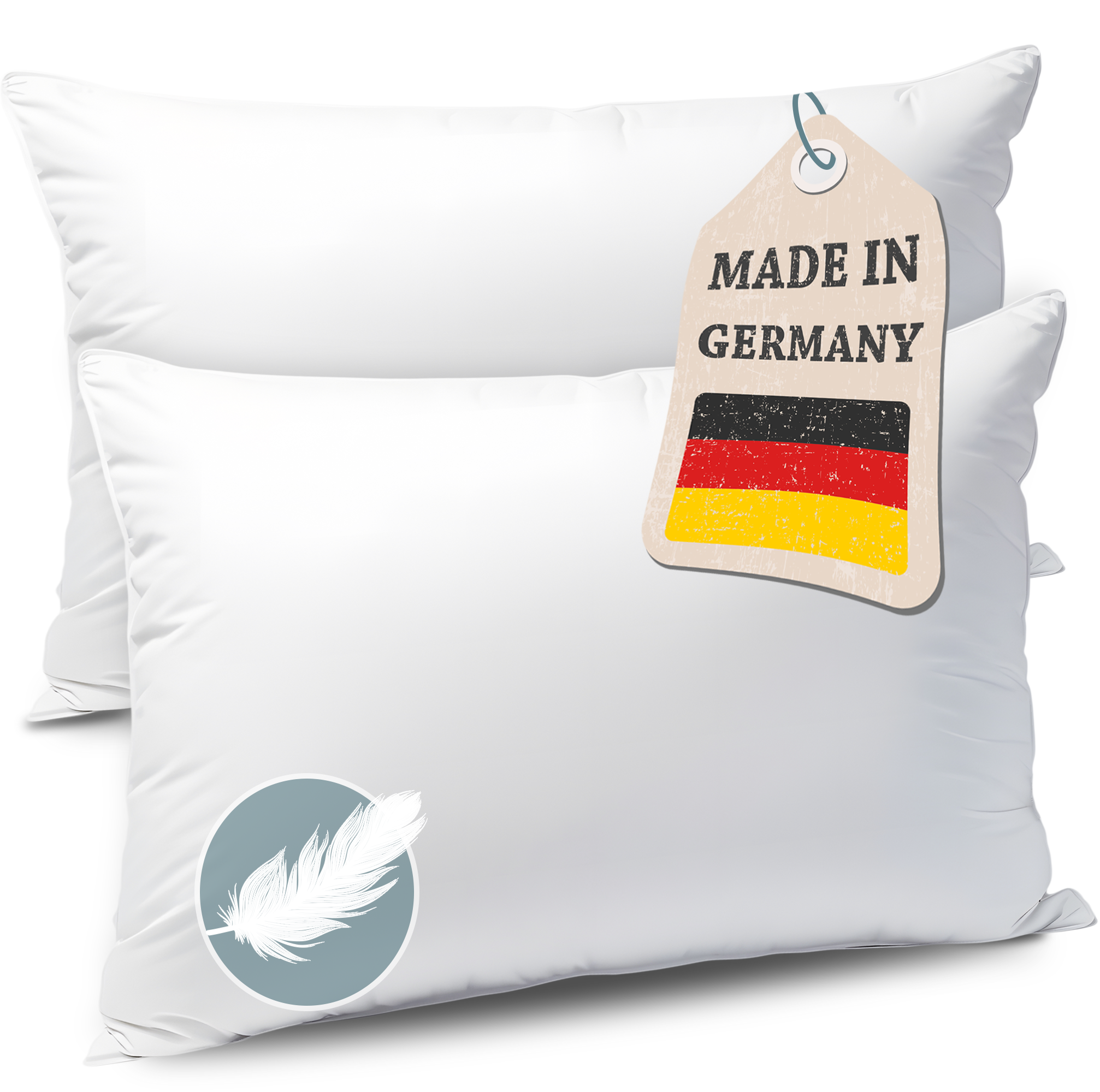 Federkissen Hergestellt in Deutschland