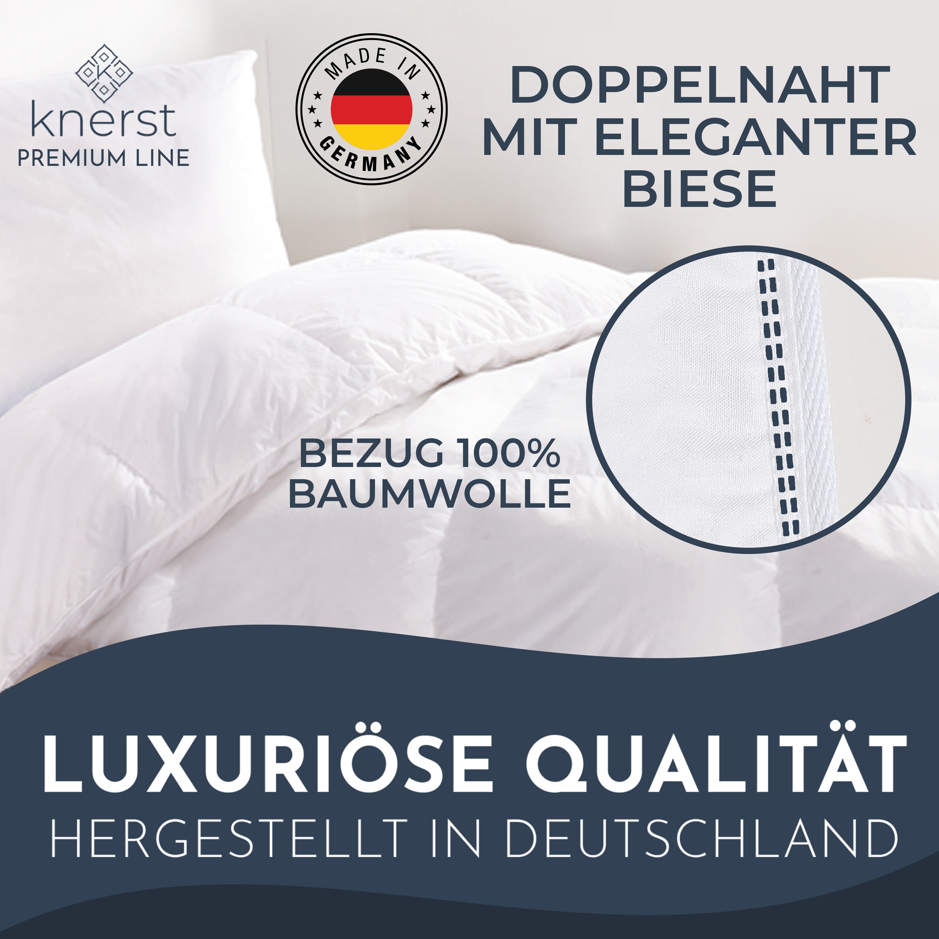 Daunen Bettdecke Hergestellt in Deutschland