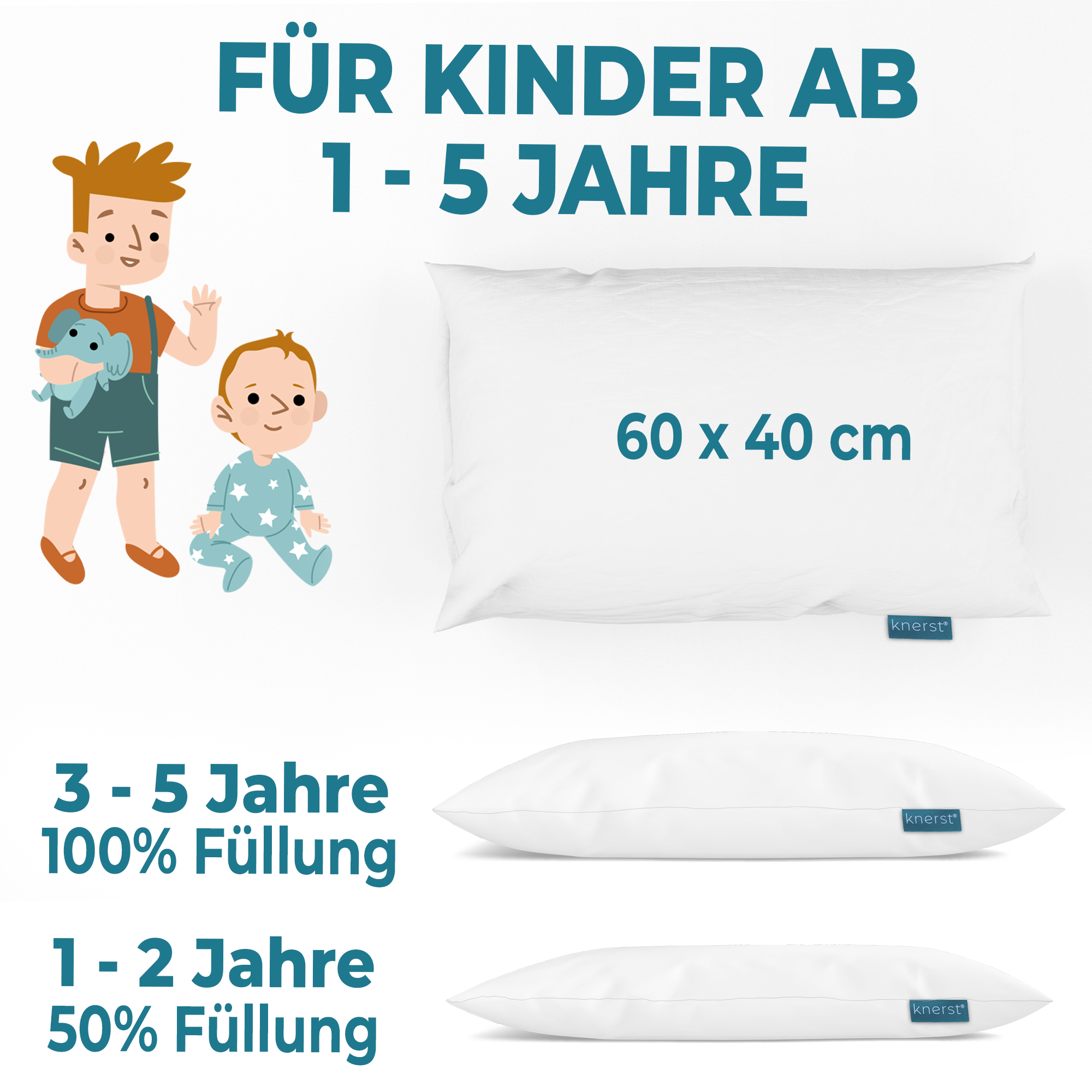Kinderkopfkissen für weiche Träume