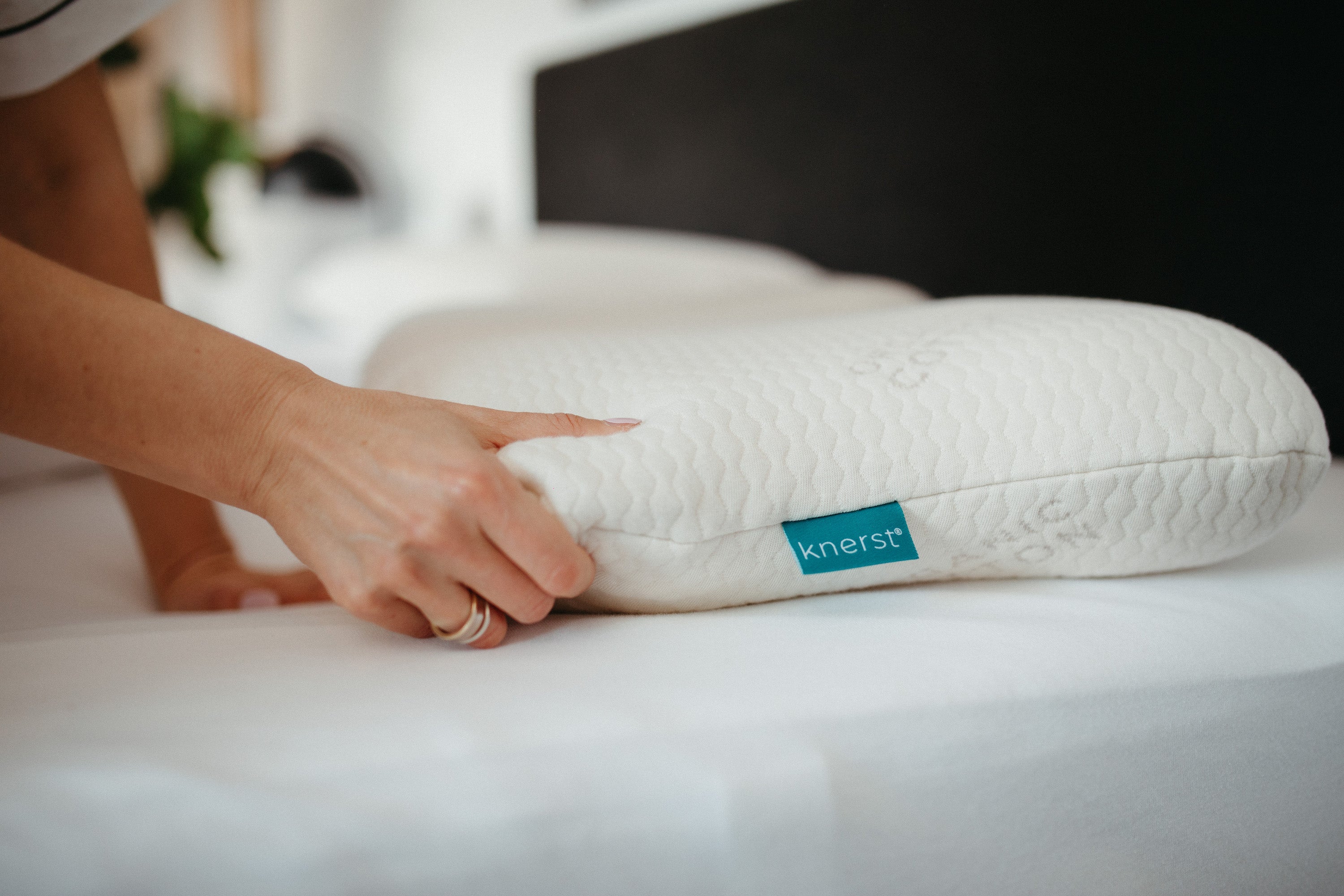 KNERST Nackenkissen Memory Foam 50x30cm - Ergonomisch Für Seiten- & Rückenschläfer