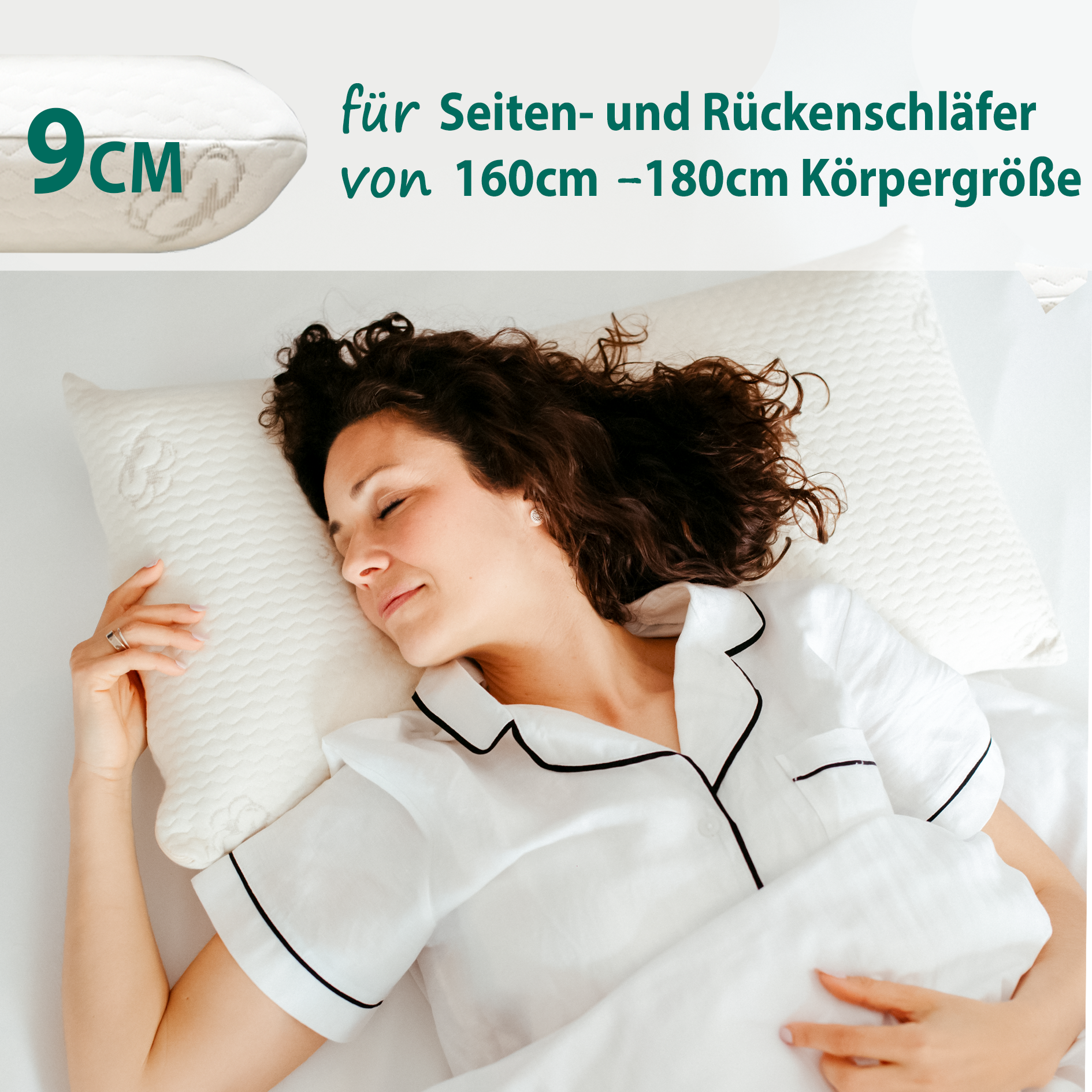 Memory Foam Kopfkissen - für alle Schlafpositionen