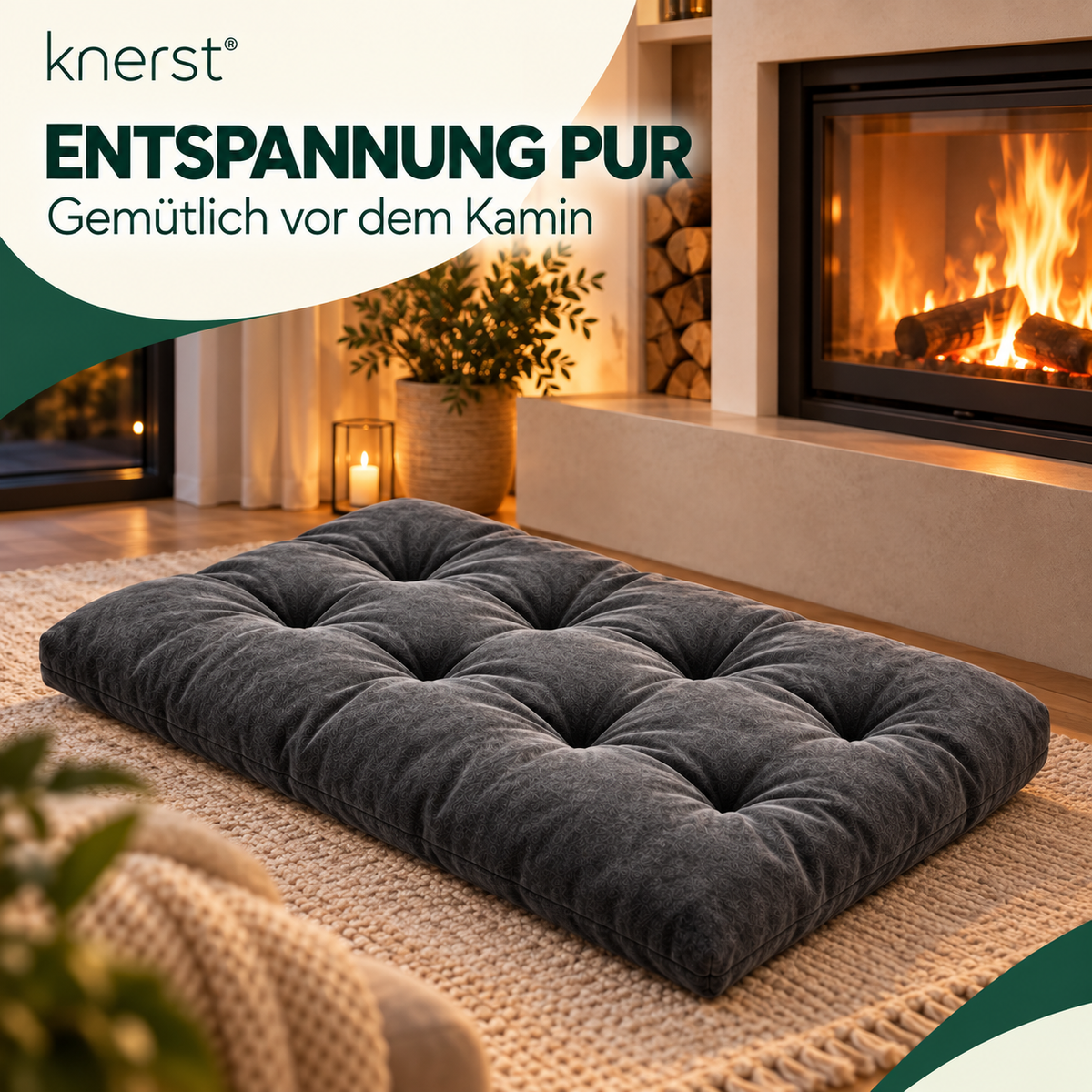 KNERST® Chillkissen 70x120 cm - Palettenkissen