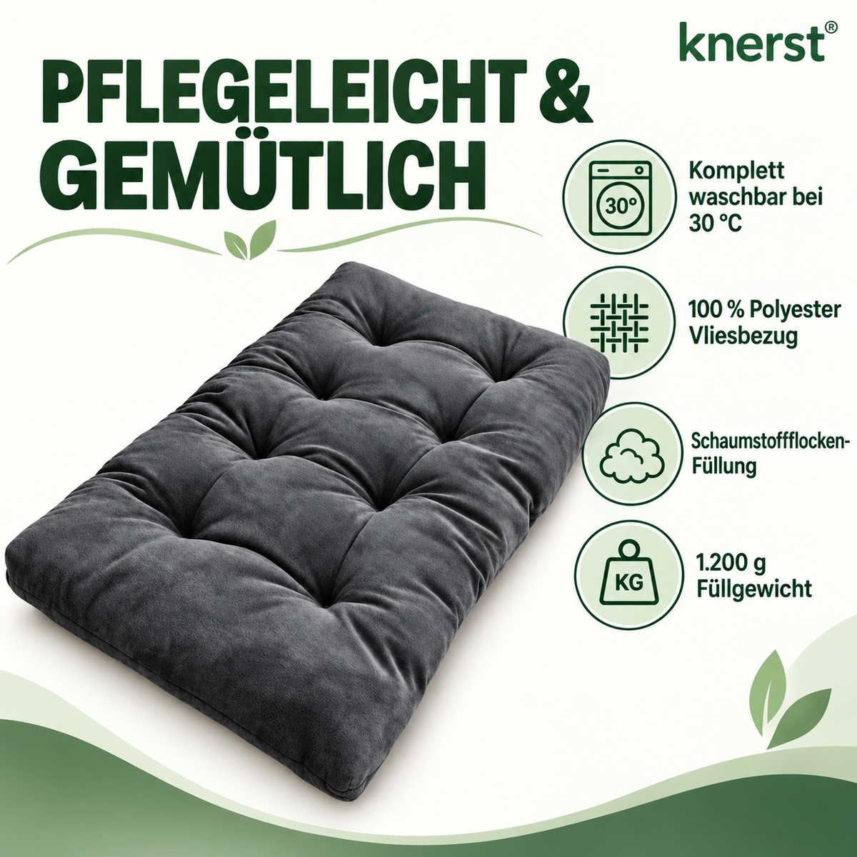 KNERST® Chillkissen 70x120 cm - Palettenkissen