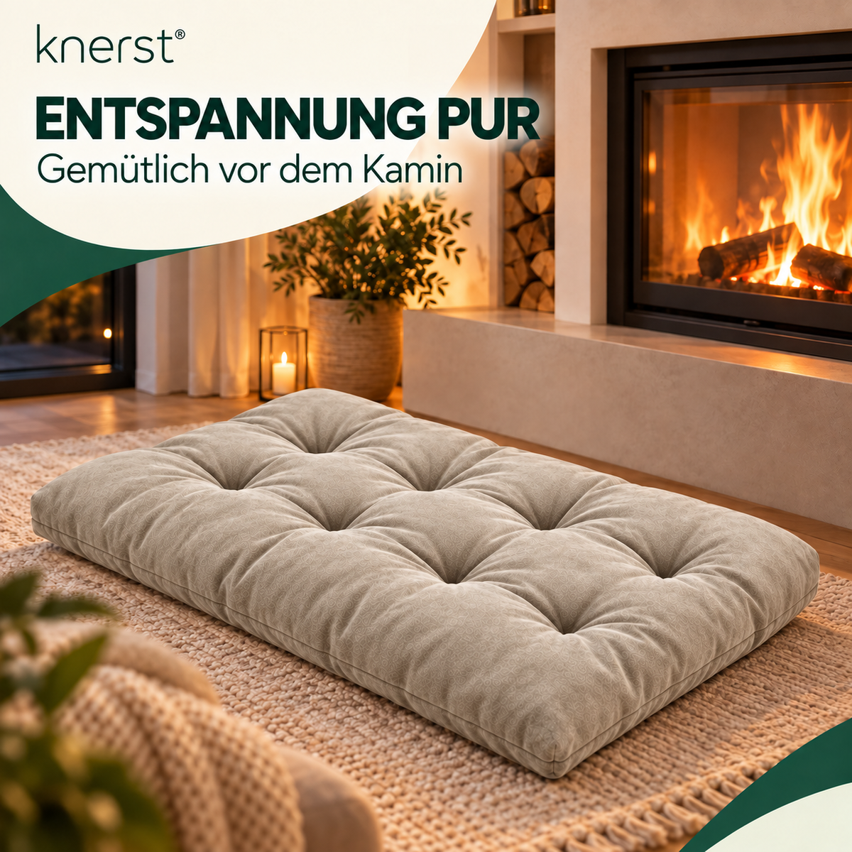 KNERST® Chillkissen 70x120 cm - Palettenkissen