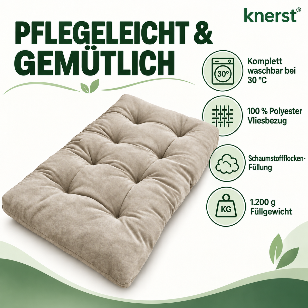 KNERST® Chillkissen 70x120 cm - Palettenkissen