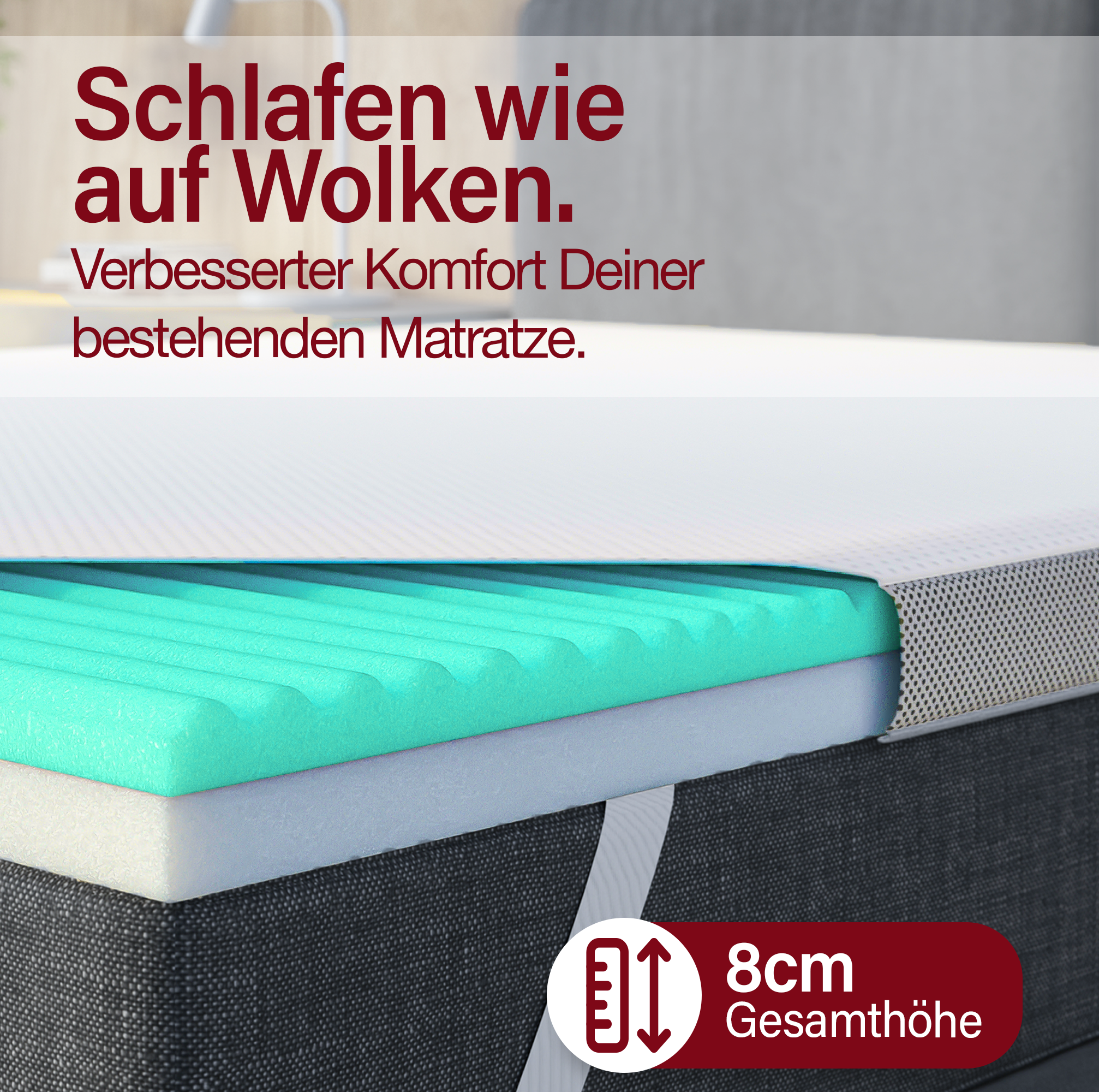Evan Browns® 7 Zonen Matratzentopper