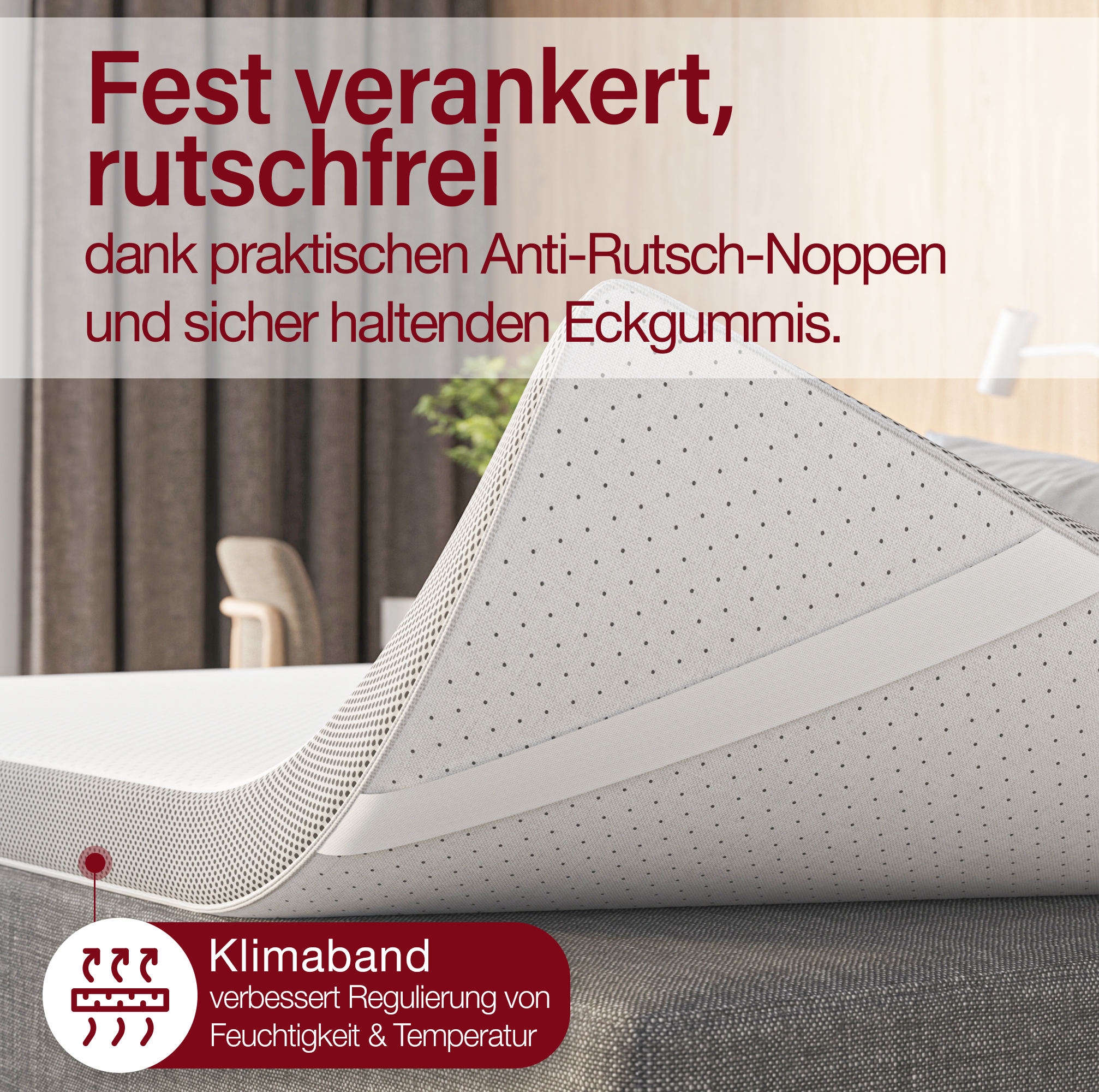 Evan Browns® 7 Zonen Matratzentopper