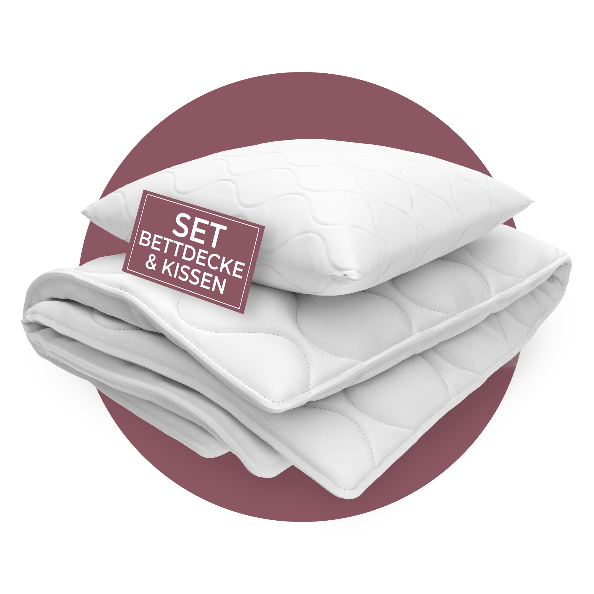 Evan Browns® Set Bettdecke 135x200 / Kopfkissen 80x80 cm